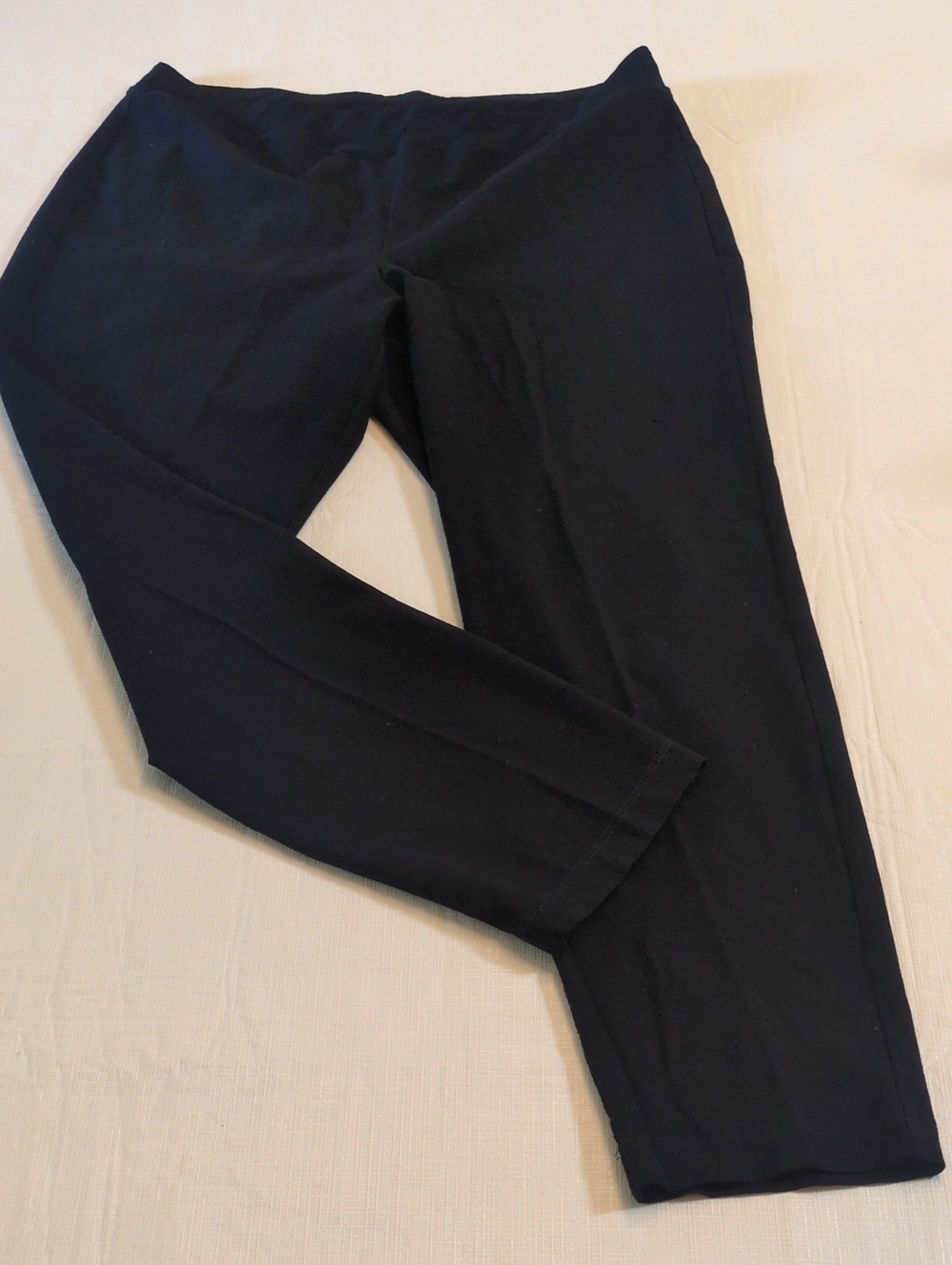 Eileen Fisher Black Pull-On Legging Pants Comfort Travel